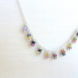 Sapphire Necklace In Sterl..